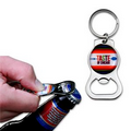 Stock Shape Key Tag w/ Internal Bottle Opener